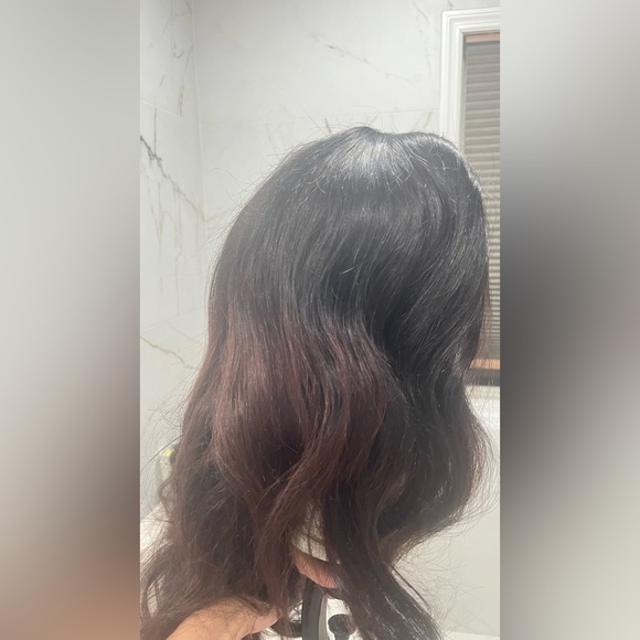 "Beautiful 18-Inch Dark Brown Ombre U-Part Wig – Never Worn!" - Picture 2 of 9
